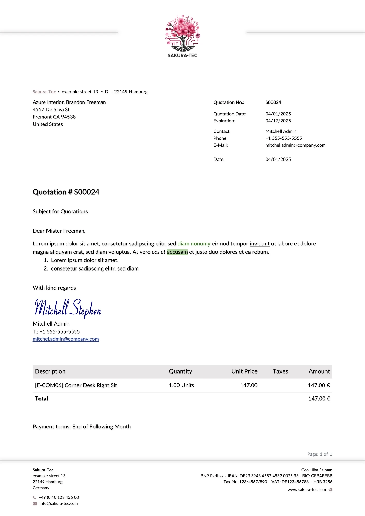 Cover Letter Preview