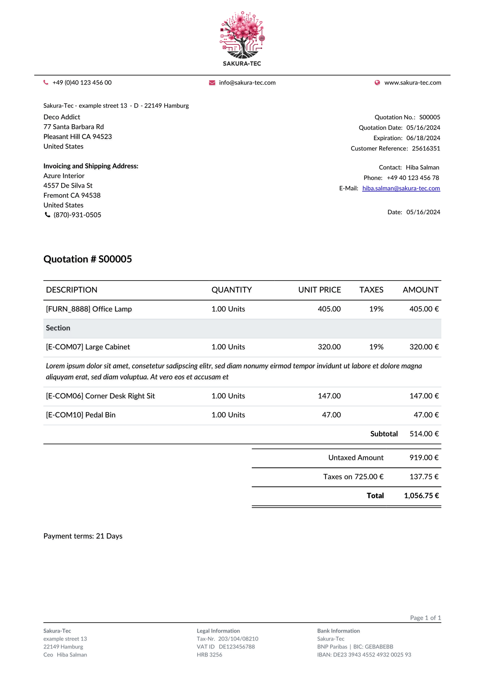 Business Report Design